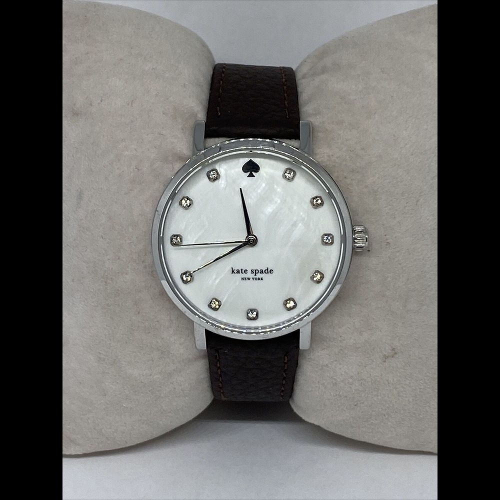 Kate Spade New York 0006 Women's Brown Leather Analog Dial Quartz Watch VK162